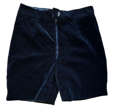 Samthose Shorts kurze Hose schwarz Samt S M Theaterfundus Damen oder Herren ?