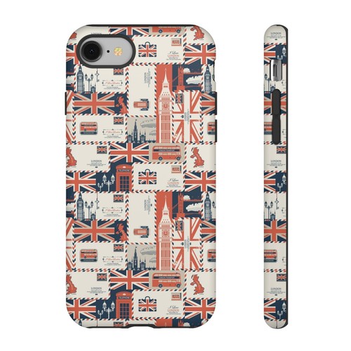 British Icons Phone Case - Union Jack, Big Ben, British Flag, London, Wrap Print - Picture 65 of 177