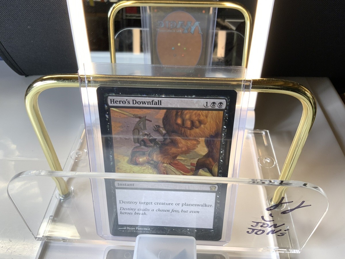 Hero's Downfall 1x FOIL THS MTG Theros Rare MINT black Hero's Downfall 1x FOIL THS MTG Theros Rare MINT black