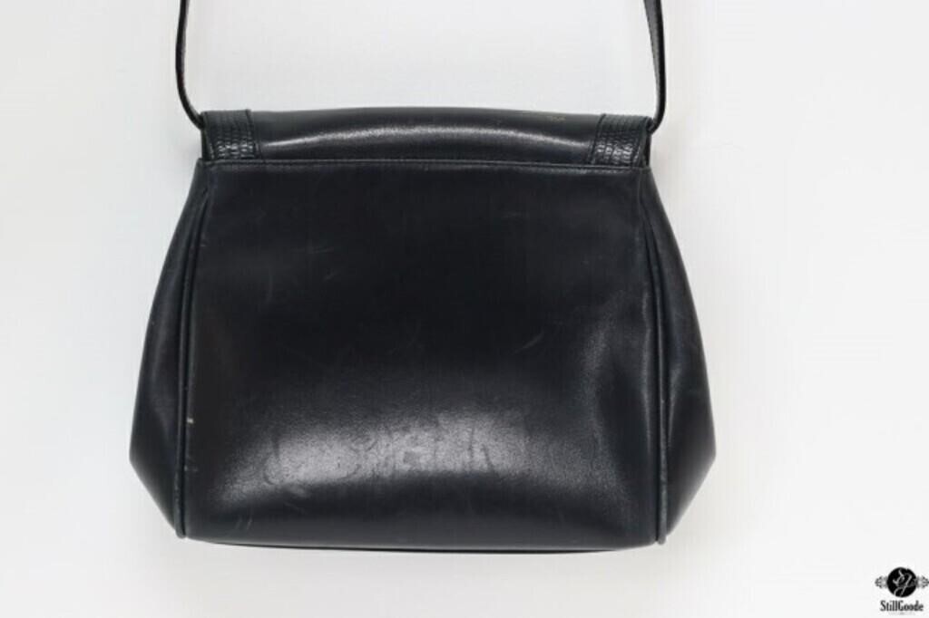 トートバッグ SALVATORE FERRAGAMO Black Leather Crossbody Bag Ferragamo Men's Embossed Gancini Leather Crossbody Bag