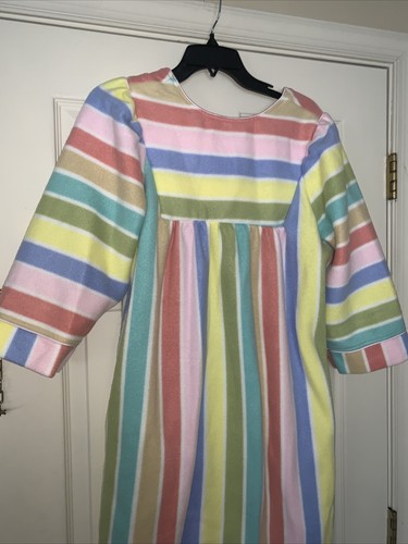 SAYBURY Vintage Beach Ball Rainbow LGBTQ Buttery Soft 1/2 Zip Pastel Robe ❤️tb47 - Picture 6 of 7
