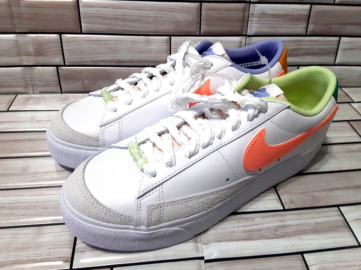 Nike Blazer Low Platform Shoes Peach Cycle Cream DX3719 100 Women s Size 9.5
