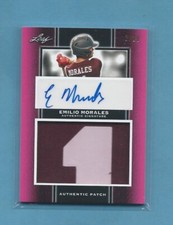 Emilio Morales 2019 Leaf Perfect Game National Showcase Patch Auto 2/10 ,#PA-EM1