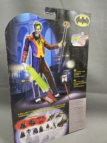 Mattel DC Batman Quick Fire Joker 2003 6" Vintage Adjustable Action Figure New - Picture 4 of 8