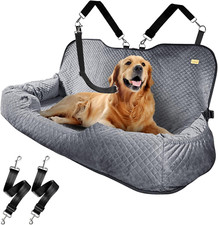 Extra Large Dog Car Seat for 100Lbs - Washable Detachable with Storage Pocket