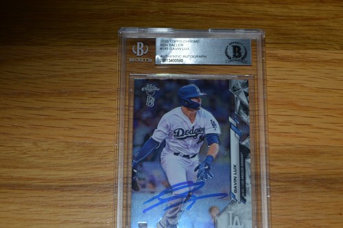 LAD Gavin Lux Autographed 2020 Topps Chrome Ben Baller RC #148 BGS Encapsulated - Picture 2 of 5