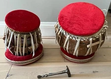 Professional Quality Drum Classic Design Copper  TABLA Set with Covers and Stand