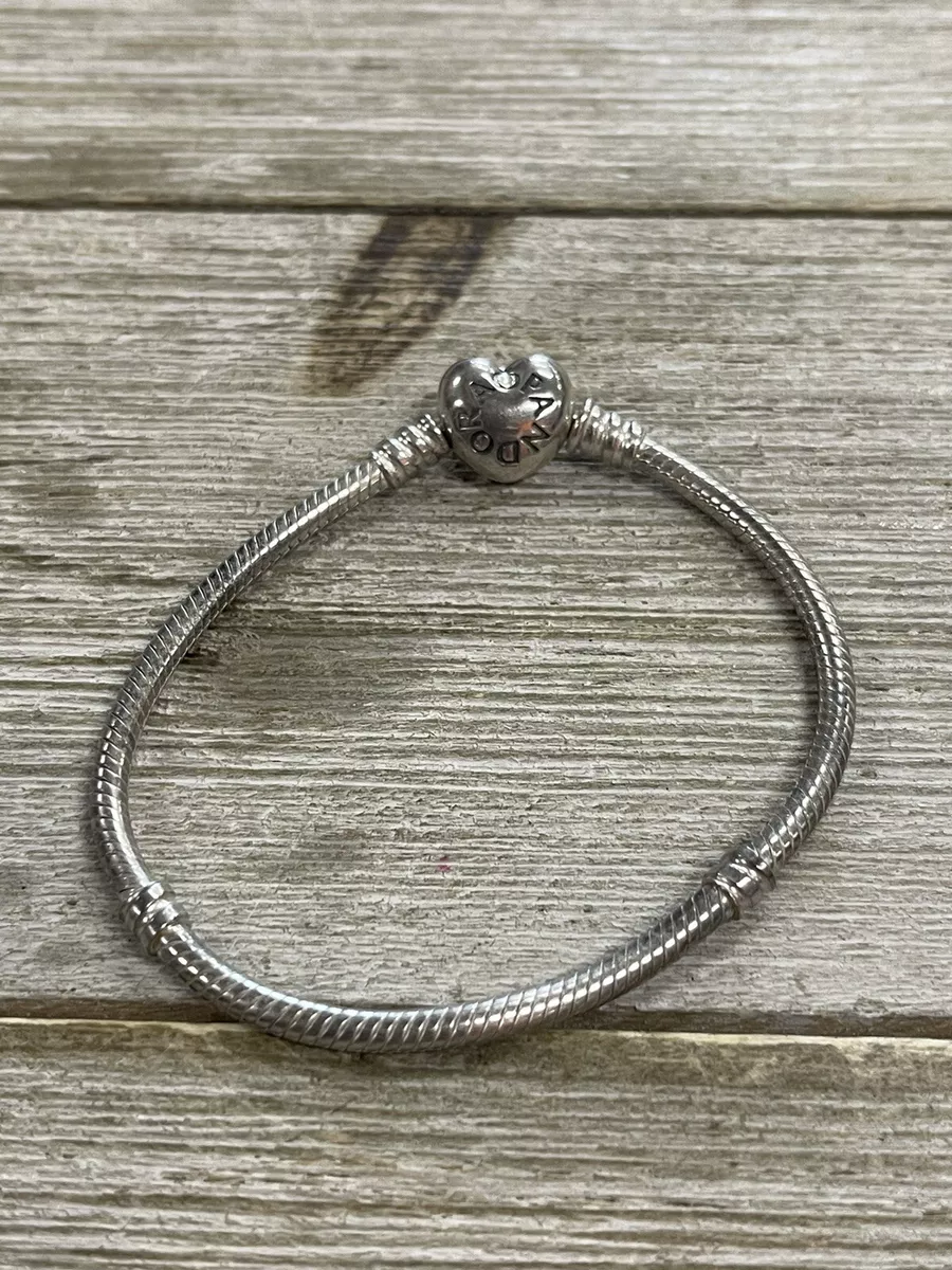Heart clasp online snake chain bracelet
