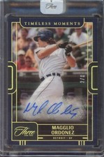 2023 Panini Three & Two Timeless Moments Auto Holo Gold Magglio Ordonez 2/8