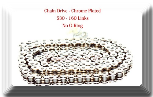 Chrome 530x160 links Drive Chain Extended Swingram Yamaha SR TX XJ XS1-2 YX YZF - Picture 3 of 3
