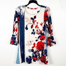 ANTHROPOLOGIE MAEVE Anthousai Floral Bell Sleeves Sweater Dress, Size Small