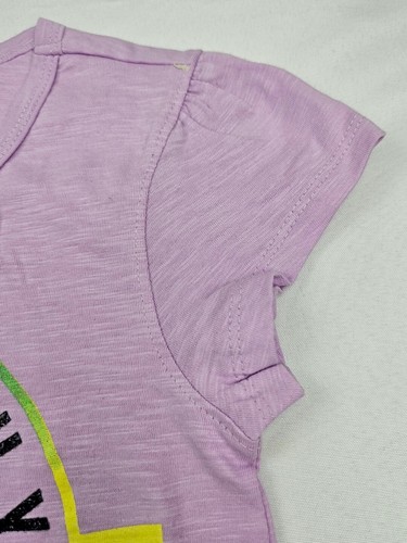 Vigoss Little Girls Size Medium 10-12 T-Shirt Purple With Sequins Unicorn 2021 - Picture 3 of 8