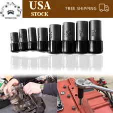 8-Piece 70500 Tap Socket Set Tap Socket Adapter Use with 1/4" & 3/8" Drive