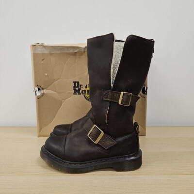 Dr Martens Triumph Kathleena Brown Fold Down Mid Calf Boots