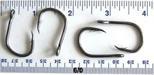 GT 10827 Black High Carbon Steel Live Bait Fish Fishing Hooks 6/0 7/0 8/0