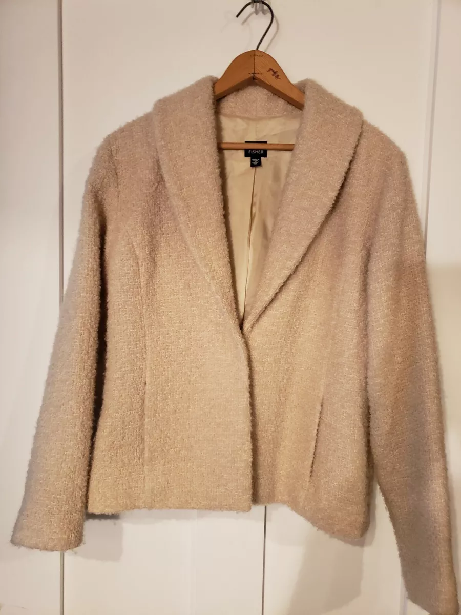 Eileen fisher boucle coat on sale