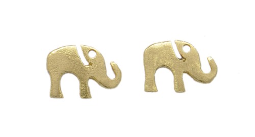 Boucles d'oreille enfant Elephant - Imagen 1 de 2