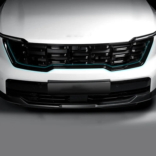 Black Front Bumper Grille Cover Center Mesh Trim Decorative For Kia Sorento 2024 - Bild 1 von 6