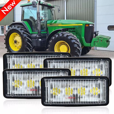 4 Headlights Led Flood Light For John Deere 4050 4250 #RE306510 R161288 RE37450