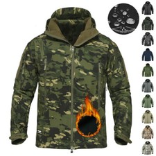 Military Mens Waterproof Tactical Jacket Softshell Breathable Army Hunting Coat