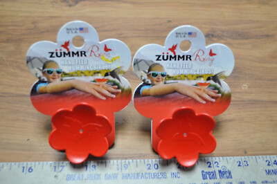 2-New ZUMMR Hummingbird Ring Feeder Hand Feeder Ring see pics