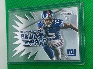 Odell Beckham Jr 2014 Prizm Believe The Hype Insert Rookie Card #12 RC 
