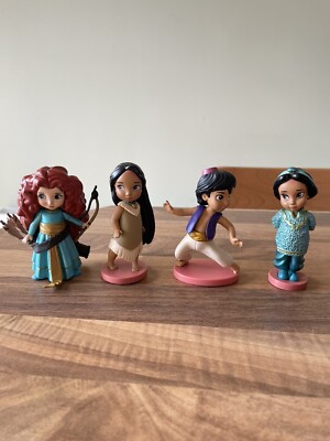 DISNEY ANIMATOR ALADDIN JASMIN MERIDA POCAHONTAS KLEINKIND FIGUR TORTENAUFLEGER SPIELZEUG