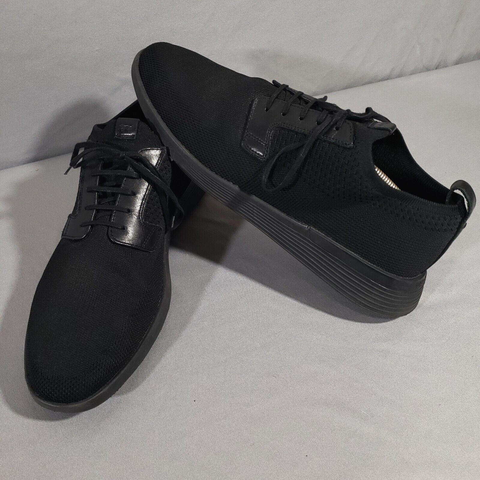 SAOLA Scarpe derby Wolf & Shepherd Swiftknit da uomo taglia 12 nere sneakers stringate