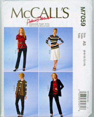 Misses 4 Pieces Palmer Pletsch Design McCall's Pattern M7059 Sz. 6-14 ...