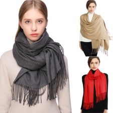 Extra Large Wool Shawl Soft Pashmina Wrap Winter Warm Scarf for Women Ladies