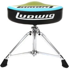 Ludwig LAC48TH Atlas Classic Saddle Drum Throne, Blue/Olive