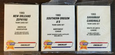 1993 Fleer Pro Cards INDIANAPOLIS-Reds UNOPEN Minor League Team