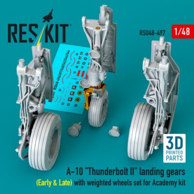 Reskit RSU48-0497 1:48 A-10 ''Thunderbolt II'' landing gears (Early & Late)