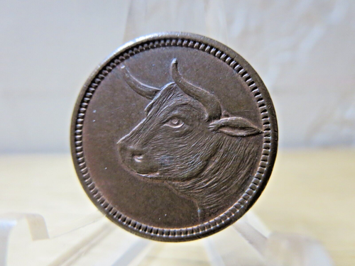 Bull Token Game Coin Slot Machine Amusement Park/Bar Eye Reverse Uncirculated