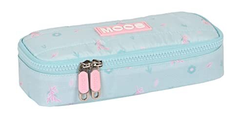 School Case Moos Garden 22 X 5 X 8 Cm Turquoise NUOVO