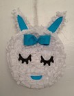 Blue Bow  Bunny Face Pinata