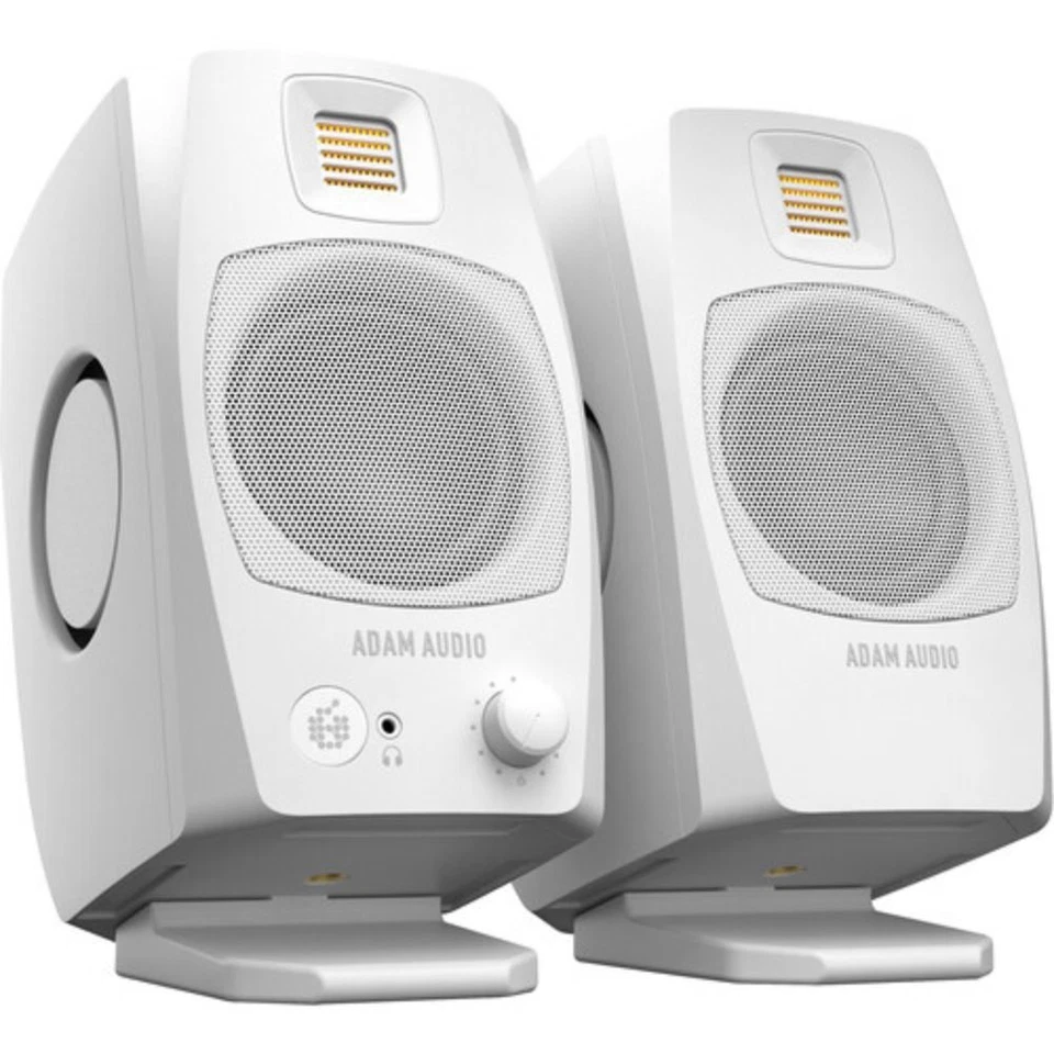 Adam Audio D3V Active Desktop Monitoring System (White) - Image 2 of 4