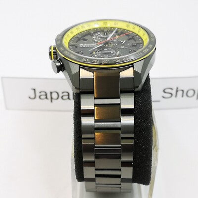 CITIZEN Attesa AT8185-89E NISSAN FAIRLADY Z Black Yellow Men's