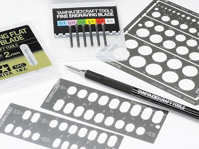 Jeu De 20 Lames TAMIYA Carbure Pour Sculpture Sur Filetage / Modelisme - Niveau Avancé - Japon