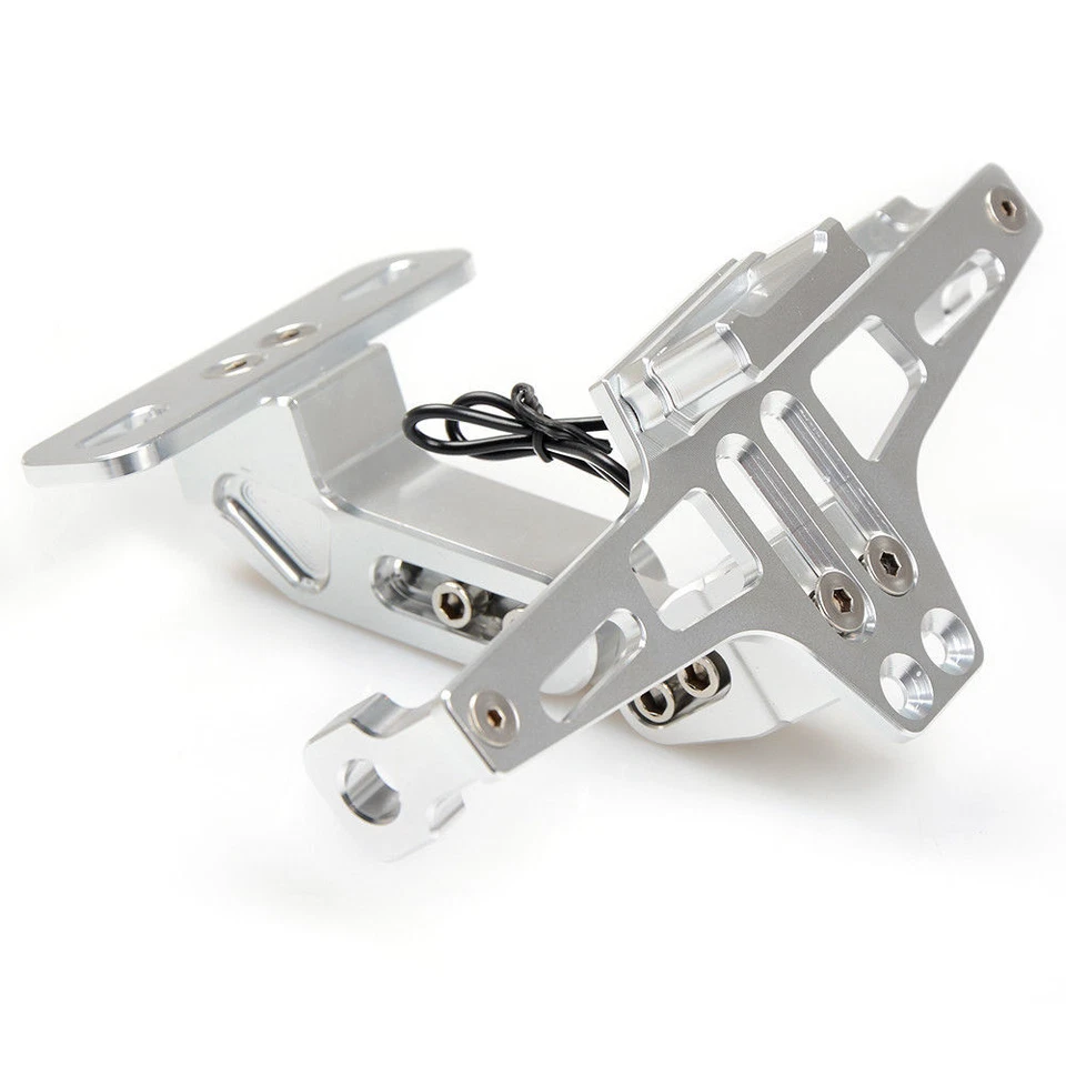 Soporte de matrícula CNC con luz LED para Honda CB1100 CB1000R VFR800 Foto 4 de 4