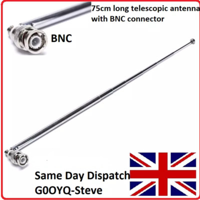 BNC Teleskop Antenne Scanner Empfänger Radio Aor Icom Uniden Scanner