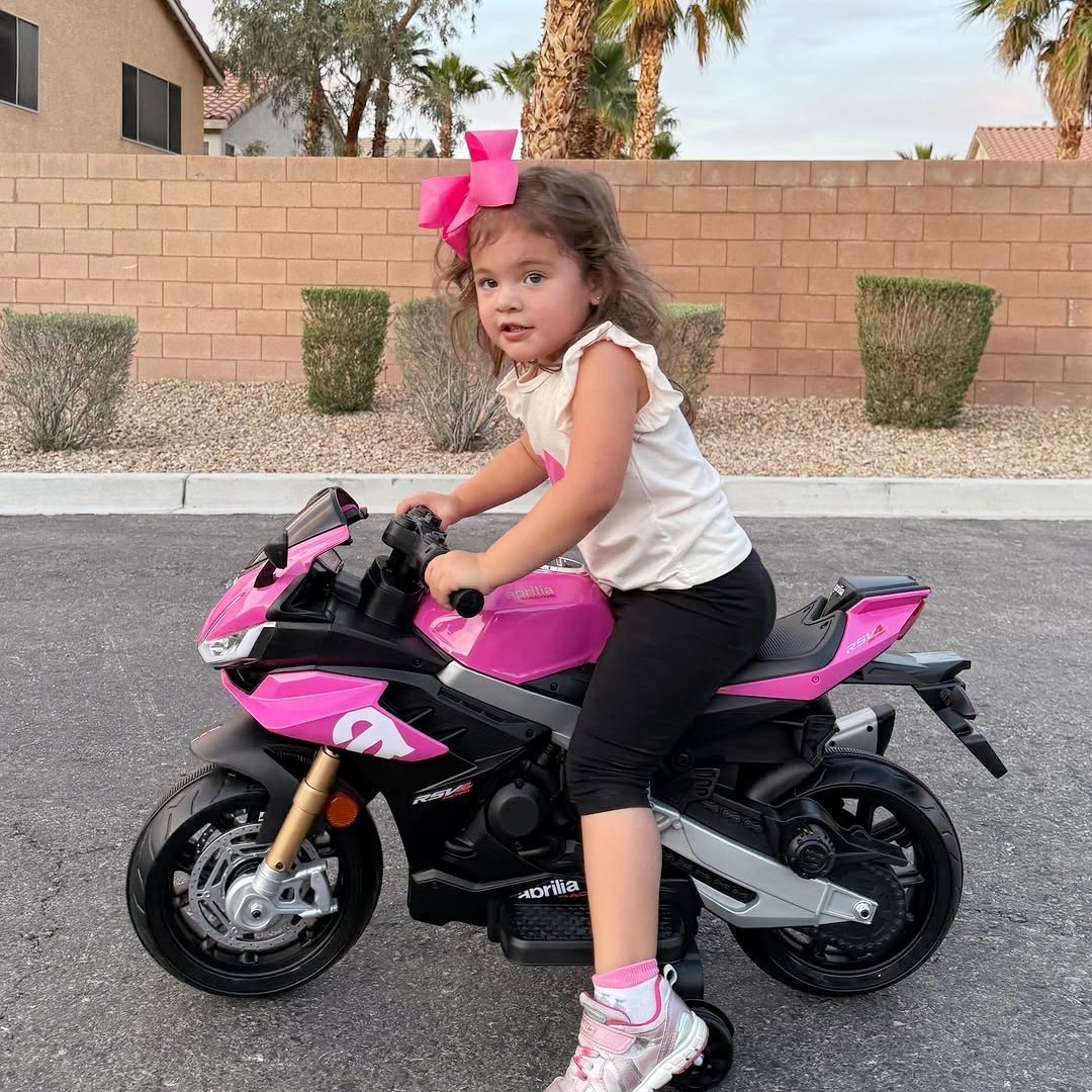 6V Kids Electric Motorcycle Ride on Toy Toddler Motorbike w/Headlights Bluetooth