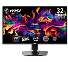 MSI MAG 321UPX QD-OLED 32" UHD Gaming Monitor, 240Hz/0.03ms HDR 400