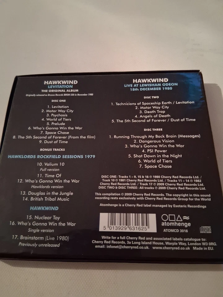 HAWKWIND - LEVITATION (3CD BOX SET) 3 CD NEU - Bild 2 von 3