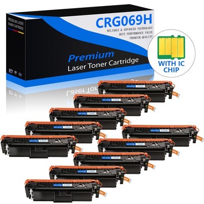 10PK 069 069H Toner Cartridges for Canon Color ImageCLASS LBP674C MF751Cdw