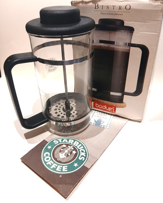 French Press Starbucks Coffee Maker Made in Switzerland NIB