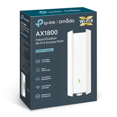 TP-LINK Omada AX1800 Indoor/Outdoor Wi-Fi 6 Dual Band Access Point - (EAP610-OUT
