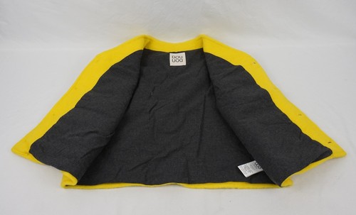 Douuod Children's Brushed Finished Gillet Vest Yellow Size 8, 69% Virgin Wool - Picture 3 of 5