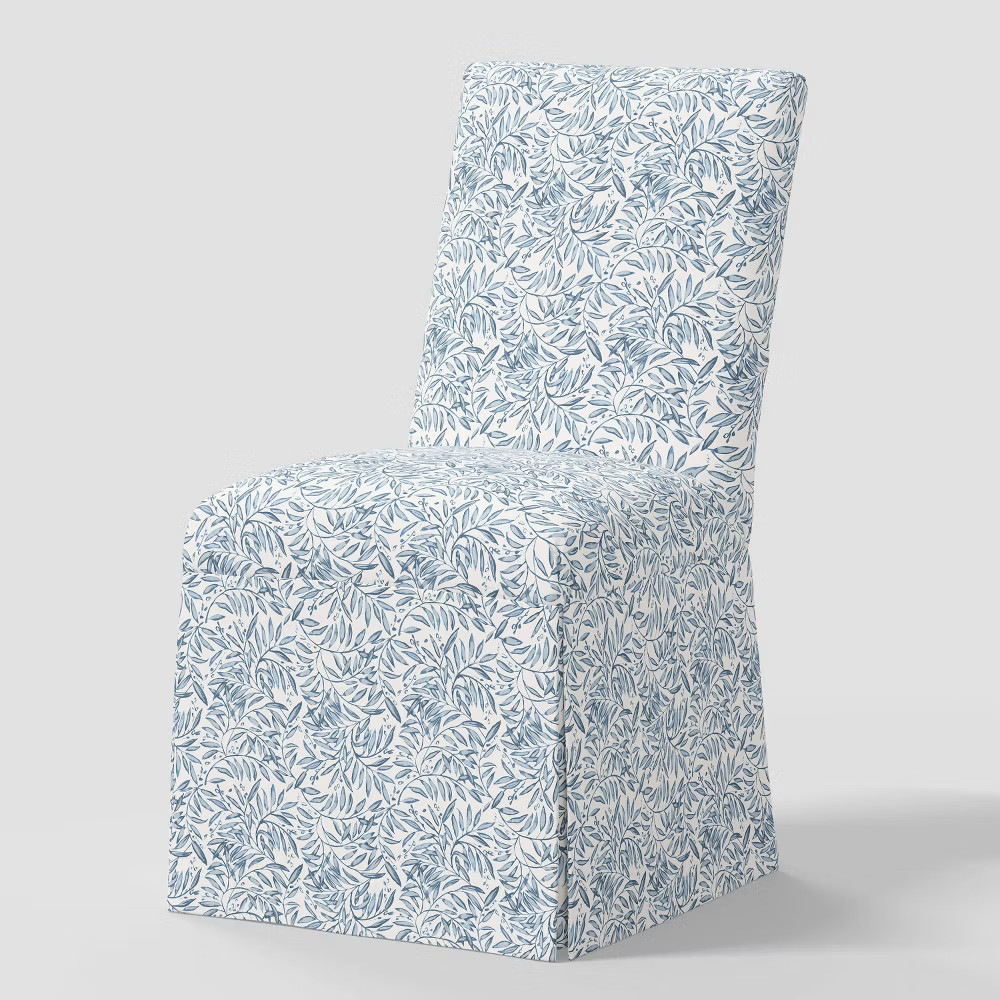 Logan Dining Chair Slipcover Voysey Vine Powder Blue - Threshold 31490₽