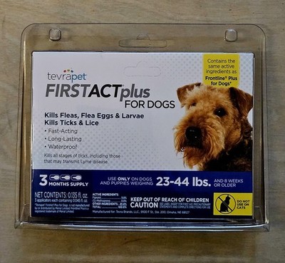   TevraPet FirstAct Plus for Dogs 23-44lbs - 3 Month Supply